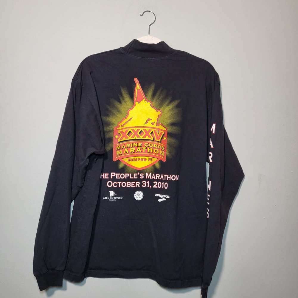 Marine Corps. Marathon 2010 Long Sleeve Shirt Size L